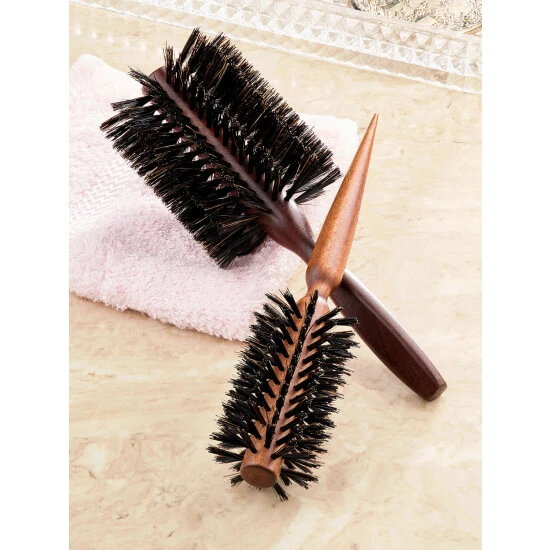 Cheapest β¨ Vermont Country Store Italian 3 Inch Round Boar Bristle Hair Brush β€οΈ - Image 2
