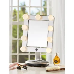 Discount ⭐ Vermont Country Store Hollywood Lighted LED Bluetooth Vanity Mirror ✔️