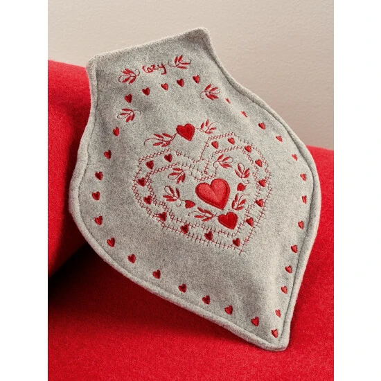 Best deal π€© Vermont Country Store Heart-Shaped Hot Water Bottle With Embroidered Cover π―