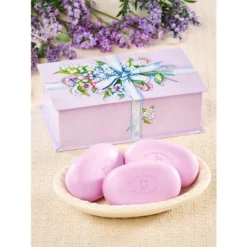 New β Vermont Country Store Lavender Love Gift Soap Tin π§¨