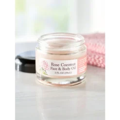 Best Pirce 🌟 Everlasting Herb Farm Rose Coconut Face And Body Oil ❤️